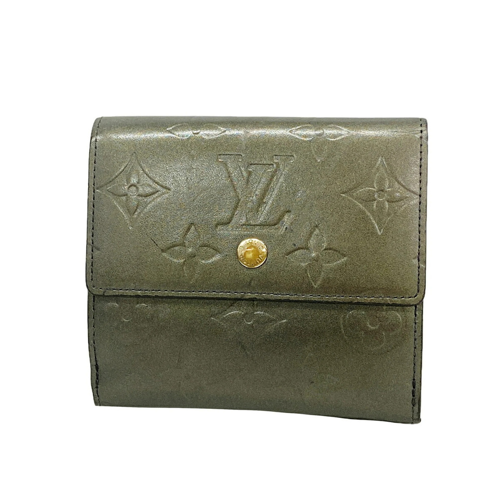 Louis Vuitton Monogram Mat Portemonnaie Billet Carte Credit M65112 Noir Women...